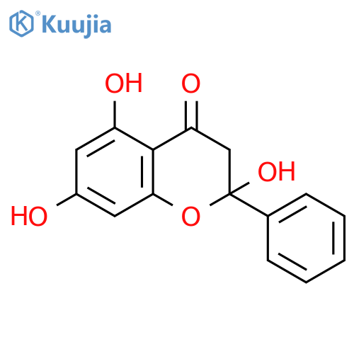 4H-1-Benzopyran-4-one, 2,3-dihydro-2,5,7-trihydroxy-2-phenyl-, (S)- structure