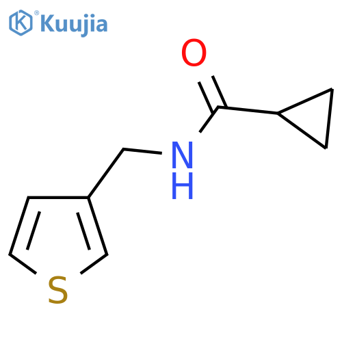 N-[(thiophen-3-yl)methyl]cyclopropanecarboxamide structure