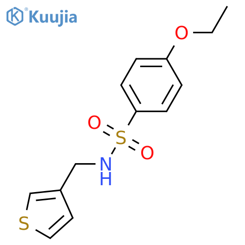 4-ethoxy-N-[(thiophen-3-yl)methyl]benzene-1-sulfonamide structure