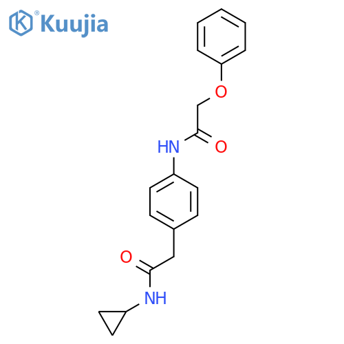 N-{4-(cyclopropylcarbamoyl)methylphenyl}-2-phenoxyacetamide structure