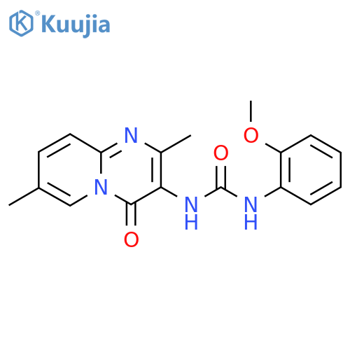 3-{2,7-dimethyl-4-oxo-4H-pyrido[1,2-a]pyrimidin-3-yl}-1-(2-methoxyphenyl)urea structure
