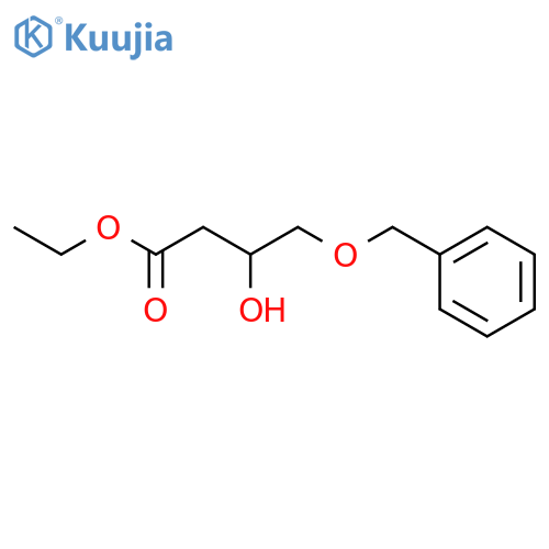 Butanoic acid,3-hydroxy-4-(phenylmethoxy)-, ethyl ester, (3R)- structure