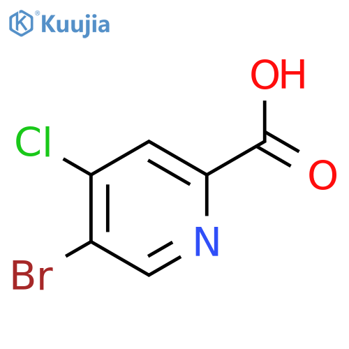 5-bromo-4-chloropyridine-2-carboxylic acid structure