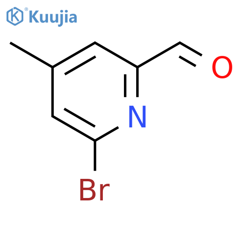 6-bromo-4-methylpyridine-2-carbaldehyde structure