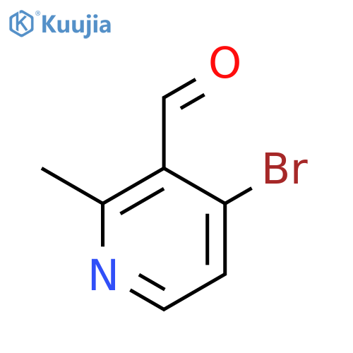 4-bromo-2-methyl-pyridine-3-carbaldehyde structure