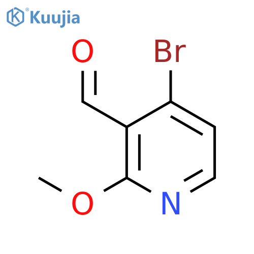 4-bromo-2-methoxy-pyridine-3-carbaldehyde structure