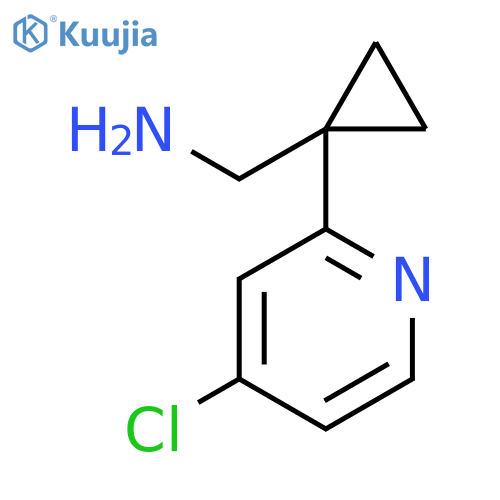 1-(4-chloropyridin-2-yl)cyclopropylmethanamine structure