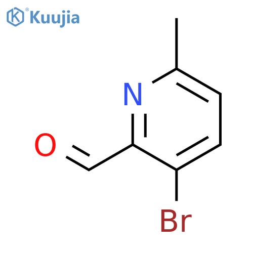 3-bromo-6-methylpyridine-2-carbaldehyde structure