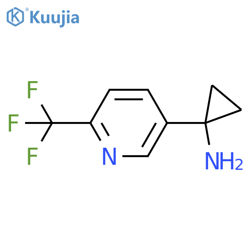 1-6-(trifluoromethyl)pyridin-3-ylcyclopropan-1-amine structure