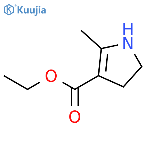1H-Pyrrole-3-carboxylic acid, 4,5-dihydro-2-methyl-, ethyl ester structure
