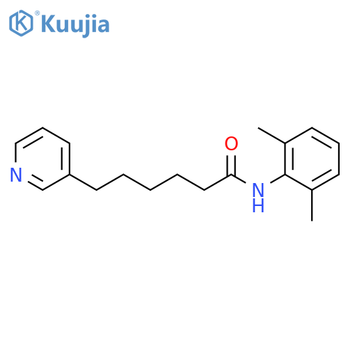 3-Pyridinehexanamide, N-(2,6-dimethylphenyl)- structure