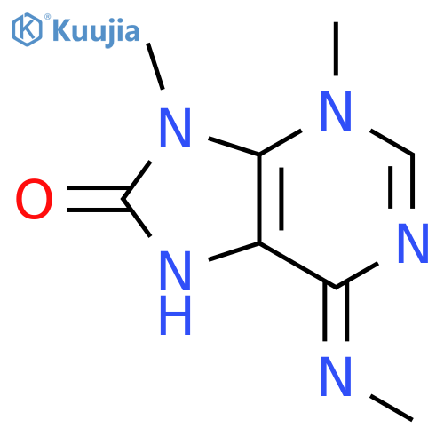 8H-Purin-8-one,3,6,7,9-tetrahydro-3,9-dimethyl-6-(methylimino)- structure