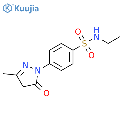 Benzenesulfonamide,4-(4,5-dihydro-3-methyl-5-oxo-1H-pyrazol-1-yl)-N-ethyl- structure