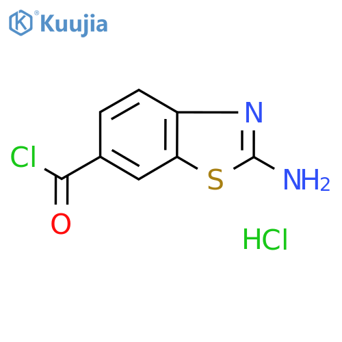 2-Amino-benzothiazole-6-carbonyl chloride hydrochloride structure