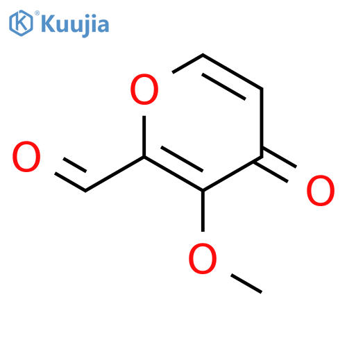 4H-Pyran-2-carboxaldehyde, 3-methoxy-4-oxo- structure