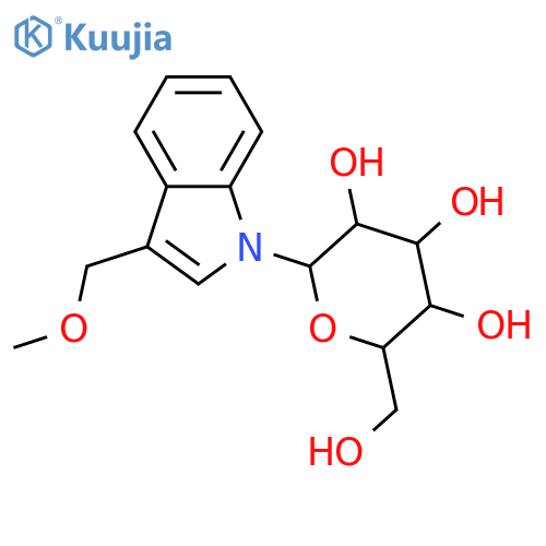 1H-Indole-3-methanol; Me ether, N-β-D-glucopyranoside structure