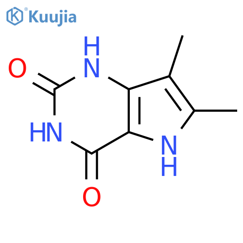 6,7-Dimethyl-1,5-dihydropyrrolo[3,2-d]pyrimidine-2,4-dione structure