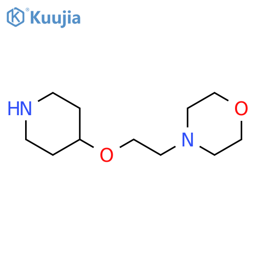 4-[2-(piperidin-4-yloxy)ethyl]morpholine structure