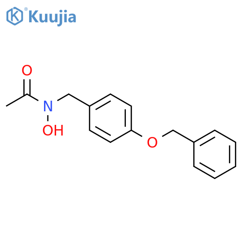 Acetamide,N-hydroxy-N-[[4-(phenylmethoxy)phenyl]methyl]- structure