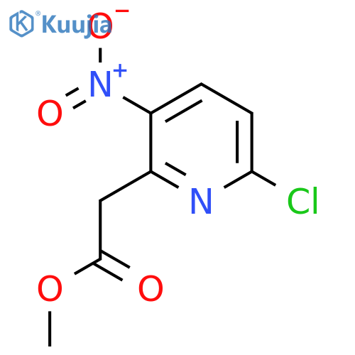 Methyl 6-chloro-3-nitropyridine-2-acetate structure