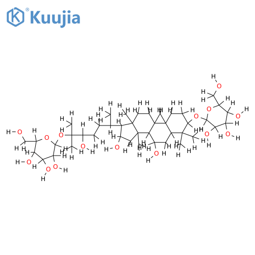cycloartane-3beta,7beta,16beta,24R,25-pentaol 3,25-di-O-beta-D-glucopyranoside structure