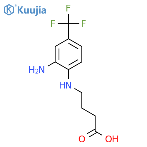 4-[2-AMINO-4-(TRIFLUOROMETHYL)ANILINO]BUTANOIC ACID structure