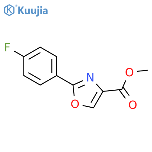 Methyl 2-(4-fluorophenyl)oxazole-4-carboxylate structure