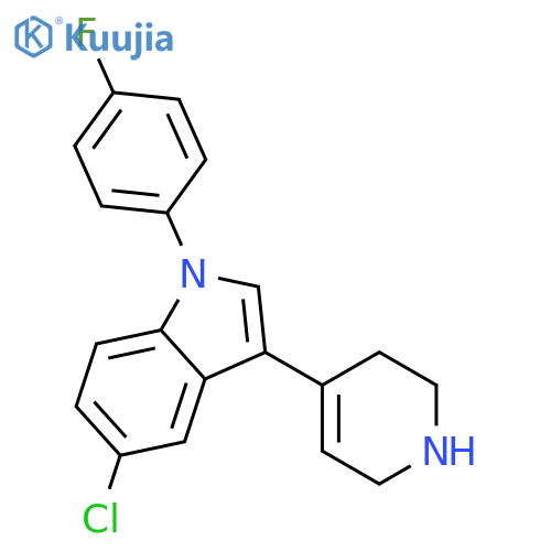5-Chloro-1-(4-fluorophenyl)-3-(1,2,3,6-tetrahydropyridin-4-yl)-1H-indole structure