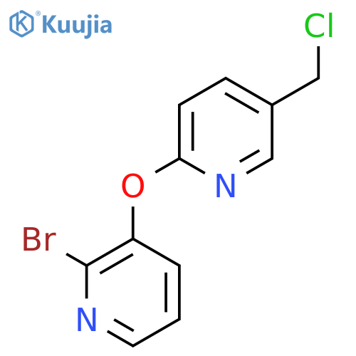 2-(2-Bromopyridin-3-yloxy)-5-(chloromethyl)pyridine structure