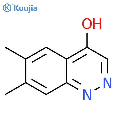 6,7-Dimethyl-4-cinnolinol structure
