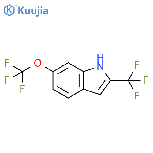 6-(Trifluoromethoxy)-2-(trifluoromethyl)-1H-indole structure