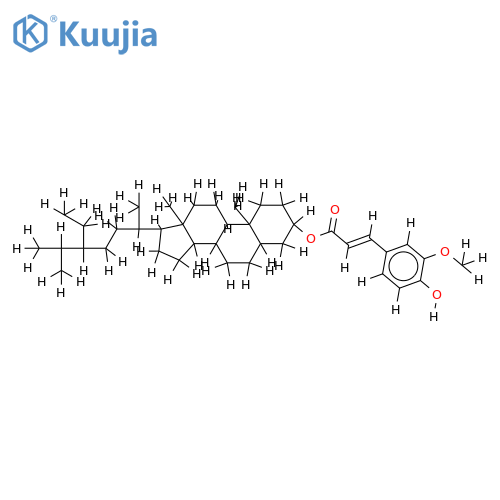 (3β,5α)-Stigmastan-3-yl 3-(4-hydroxy-3-methoxyphenyl)-2-propenoate structure