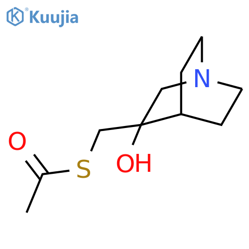 S-(3-hydroxyquinuclidin-3-yl)Methyl ethanethioate structure