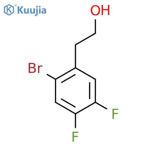 2-(2-bromo-4,5-difluorophenyl)ethan-1-ol structure