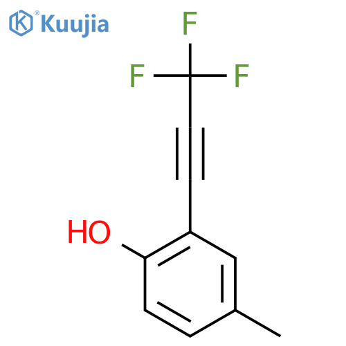 4-Methyl-2-(trifluoroprop-1-yn-1-yl)phenol structure