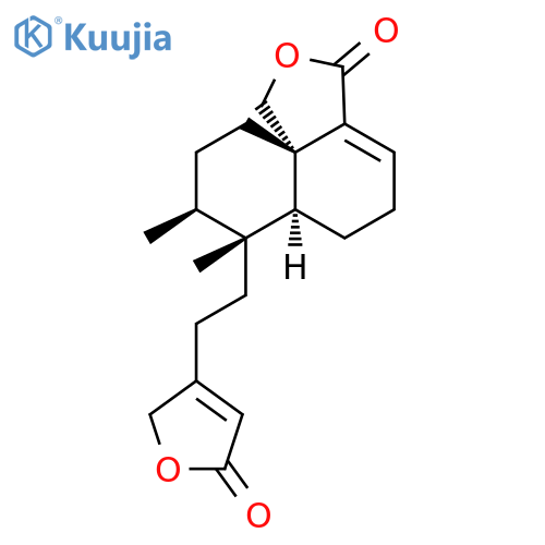 1H-Naphtho[1,8a-c]furan-3(5H)-one,7-[2-(2,5-dihydro-5-oxo-3-furanyl)ethyl]-6,6a,7,8,9,10-hexahydro-7,8-dimethyl-,(6aS,7R,8S,10aS)- (9CI) structure