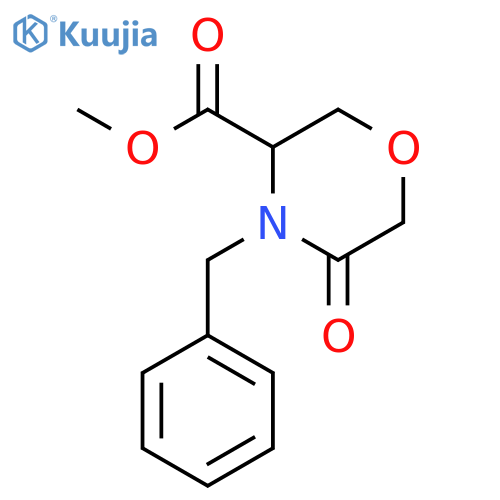 Methyl 4-benzyl-5-oxomorpholine-3-carboxylate structure