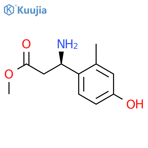 METHYL (3R)-3-AMINO-3-(4-HYDROXY-2-METHYLPHENYL)PROPANOATE structure