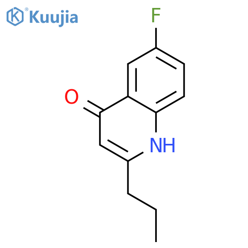 6-fluoro-2-propyl-1h-quinolin-4-one structure