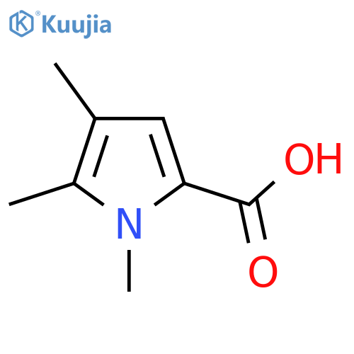 1,4,5-trimethyl-1H-pyrrole-2-carboxylic acid structure