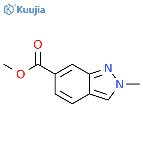 Methyl 2-methyl-2H-indazole-6-carboxylate structure