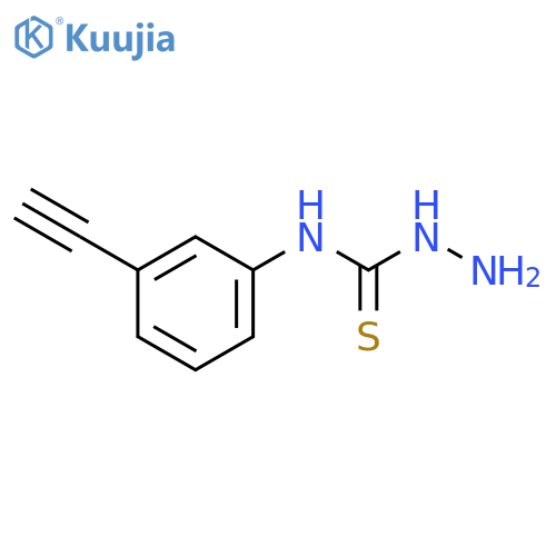 3-amino-1-(3-ethynylphenyl)thiourea structure