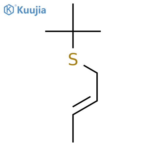 2-Butene,1-[(1,1-dimethylethyl)thio]-, (E)- (9CI) structure
