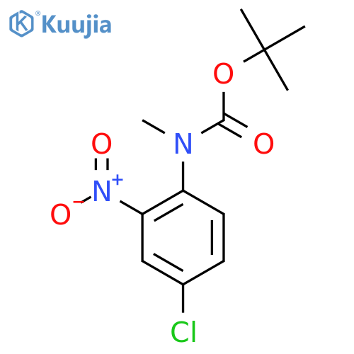 tert-Butyl 2-nitro-4-chlorophenyl(methyl)carbamate structure