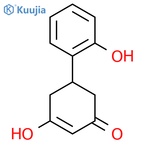 3-Hydroxy-5-(2-hydroxyphenyl)cyclohex-2-en-1-one structure
