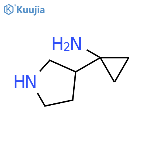 1-(Pyrrolidin-3-yl)cyclopropanamine structure