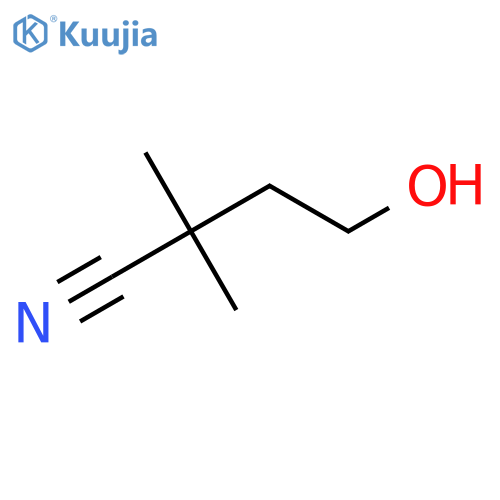 4-Hydroxy-2,2-dimethylbutanenitrile structure