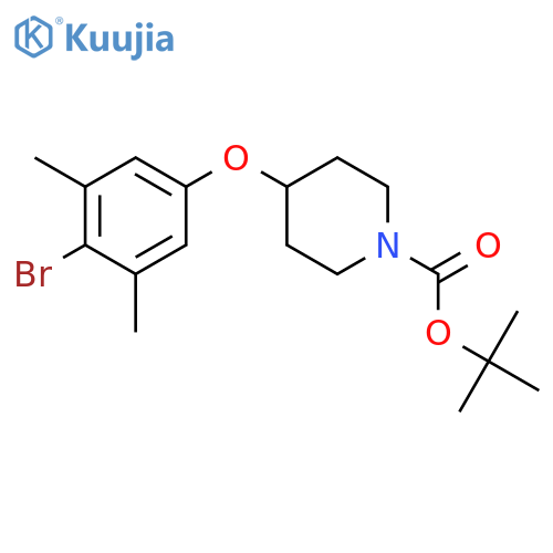 1-BOC-4-(4-bromo-3,5-dimethylphenoxy)piperidine structure
