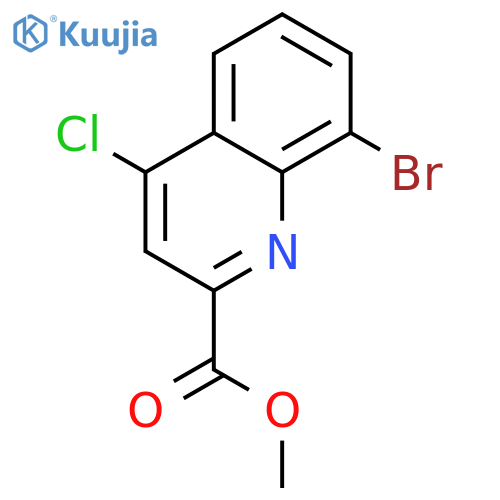 Methyl 8-bromo-4-chloroquinoline-2-carboxylate structure