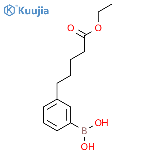 3-(4-Carboethoxybutyl)phenylboronic Acid structure